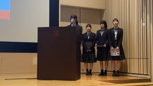 本校生徒の発表の様子
